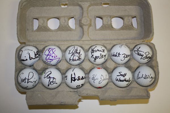 Lot of 12 Signed Golf Balls #22