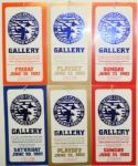 Lot of 6 1992 US Open Miscellaneous Tickets - Pebble Beach - Tom Kite Winner