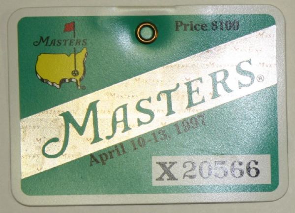 1997 Masters Badge-Tiger Woods 1st Major Win