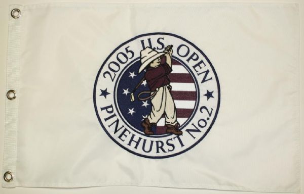 2005 US Open Pinehurst #2 Embroidered Flag - Michael Campbell Winner