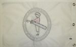 2002 US Open Bethpage Black Embroidered Flag - Tiger Woods Winner