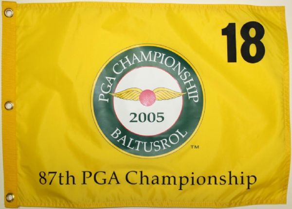 2005 PGA Championship Baltusrol Screen Flag - 87th - Phil Mickelson Winner