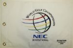 2001 WGC NEC Invitational at Firestone Embroidered Flag - Tiger Woods Winner