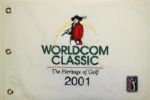 2001 PGA Tour Worldcom Heritage of Golf Classic Embroidered Flag - Jose Coceres Winner 