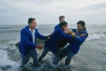 1991 Mark O'Meara's Custom Ryder Cup Blue Blazer - U.S. Victory 'Water Plunge'!