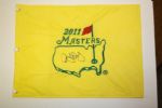 Rory McIlroy Signed 2011 Masters Embroidered Flag - Long Signature