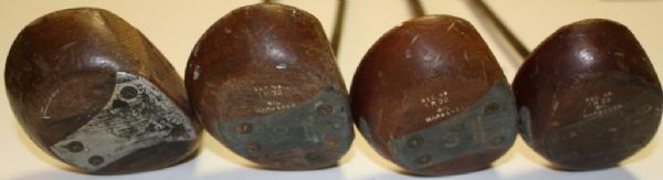 Jimmy Demaret Personal Golf Clubs - 4 Woods and 1 Wedge