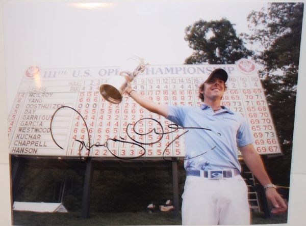 Rory Mcilroy Signed 8 x 10 Pic of US Open Win