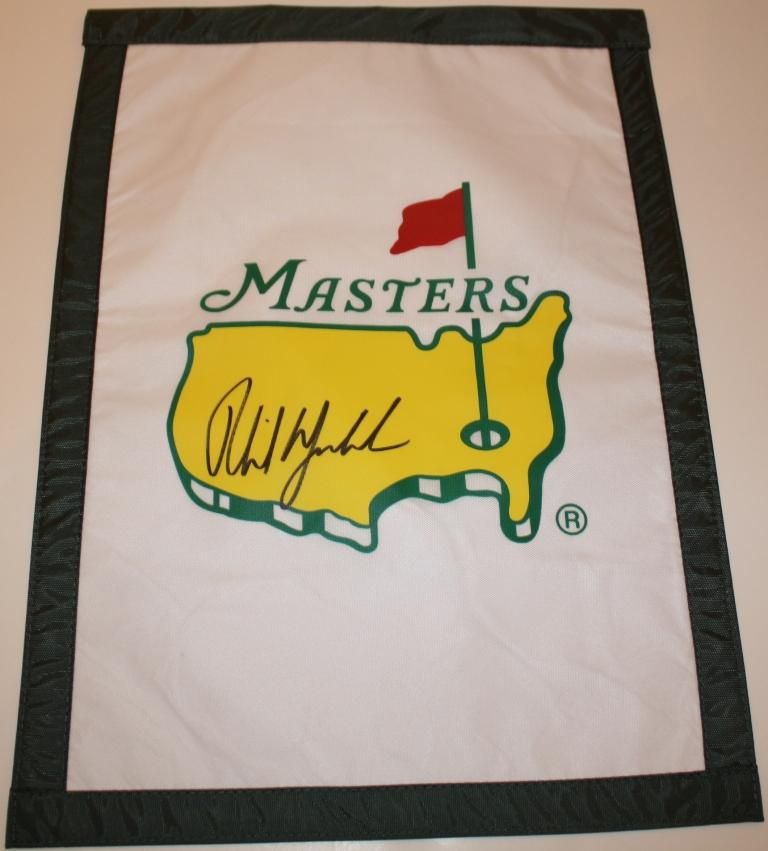 Lot Detail - Masters Garden Flag Signed By Phil Mickelson