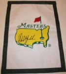 Masters Garden Flag Signed By Phil Mickelson