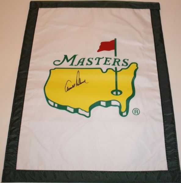 Masters Garden Flag Signed By Arnold Palmer