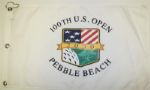 2000 Pebble Beach 100th US Open Screen Print Flag - Tigers Third Major