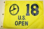 2002 Bethage Black US Open Yellow Screen  Printed Flag-Tiger Wins!