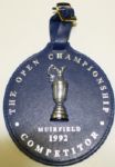 1992 Competitor Bag Tag - The British Open - Muirfield