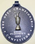 1993 Competitor Bag Tag - The Open - Royal St Georges