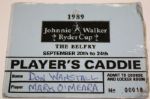 1989 Ryder Cup Players Caddy Pass plus Two Luggage Tags -Mark OMeara