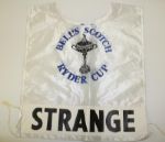 Match Used Curtis Strange Ryder Cup Caddy Bib -w/Accompanying Book Ryder Cup 85