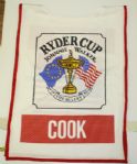 John Cooks 1993 Ryder Cup Caddy Bib
