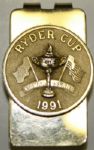 1991 Ryder Cup Player Issued Money Clip