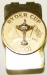 1991 Ryder Cup Player Issued Money Clip & Presentation Box