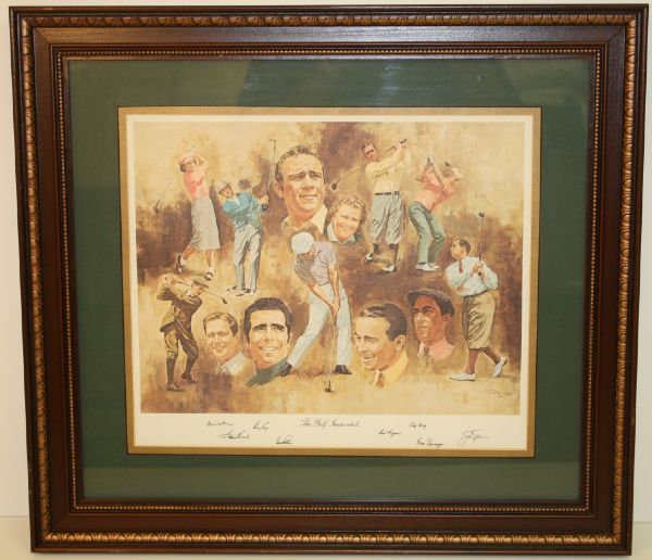 Golf Immortals Print with Facsimile Autographs