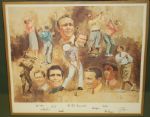 Golf Immortals Print with Facsimile Autographs