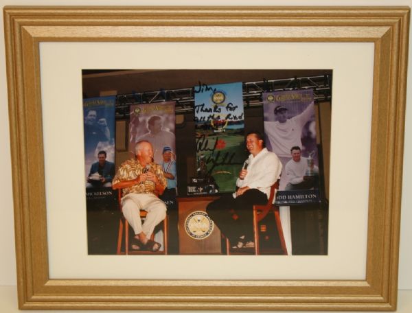 Phil Mickelson Signed Photo with Jim Huber