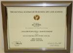 2005 Sports Emmy Coverage of 134th Open Certificate - 13 x 10 1/2