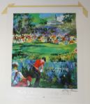 Lithograph (Print) 2000 PGA Championship Signed by LeRoy Nieman - 23 x 29