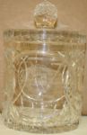 Hilton Head Celebrity Golf Cut Glass Jar - 2000 Runner Up