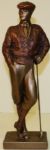 1989 Sculpture The Golfer - 5" x 3 3/4" Base and is 16 1/8" Tall