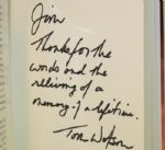 Signed Copy of Book and Letter from Tom Watson on Four Days in July