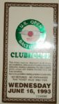 1993 US Open Ticket - Baltusrol GC - Lee Janzen Winner