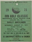 Whitemarsh Open / IVB Golf Classic - Whitemarsh CC Tickets - 1964, '65, '66, '71, '72, '73, '74, '75, '76, '77, '78, and 1979
