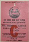 Whitemarsh Open / IVB Golf Classic - Whitemarsh CC Tickets - 1964, '65, '66, '71, '72, '73, '74, '75, '76, '77, '78, and 1979