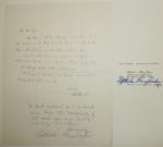 Harry "Lighthouse" Cooper Signed Note and Business Card
JSA COA