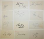 12 Autographs on 3x5 Cards: Crenshaw, Sarazen, Archer, Brewer, Wall, Aaron, Coody, Stadler, Snead, Floyd, Burke (2)
JSA COA