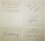 6 Autographs on 3x5 Cards: Bolt, Venturi, Furgol, Moody, Irwin, North
JSA COA