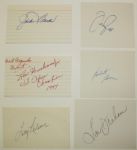 6 Autographs on 3x5 Cards: Pate, Green, Graham, Fleck, Worsham, and Nelson
JSA COA