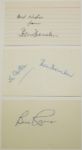 3 Autographs on 3x5 Cards: Henry Cotton, Bill Rogers, and
JSA COA