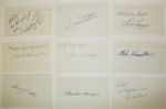 9 Autographs on 3x5 Cards: Graham, Stockton, Mayer, Runyan, Mahaffey, Hamilton, Wadkins, Harper, Finsterwald
JSA COA