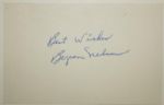 Byron Nelson Autographed 3x5 Card
JSA COA