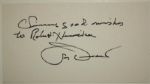 Jimmy Demaret Autographed 3x5 Card
JSA COA