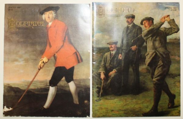 Two Golfiana Magazines - Spring and Winter of 1988