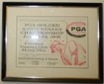 Tony Lema Signature on 1966 PGA Championship Players List
