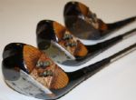 Set of Hogan Woods, Irons, Bag, and Putter