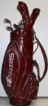 Set of Hogan Woods, Irons, Bag, and Putter