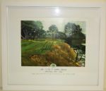 Tiger Woods Signed Pebble Beach Framed Print
