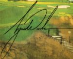 Tiger Woods Signed Pebble Beach Framed Print