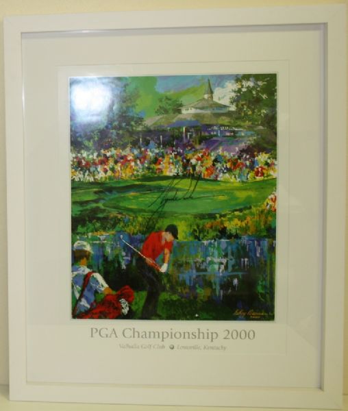 Tiger Woods Signed Vahalla Framed Poster